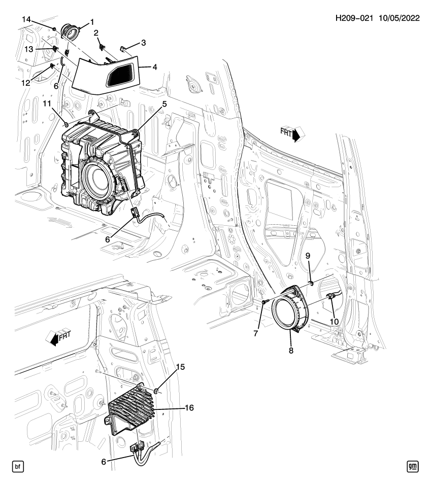 GM 87823431 AMPLIFIER ASM-RDO SPKR