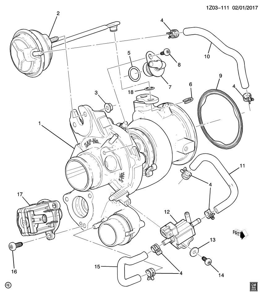 GM 12669117 Nut-Turbo Wastegate Actuator