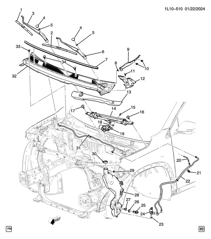 GM 26394626 HOSE ASM-WSWA NOZ