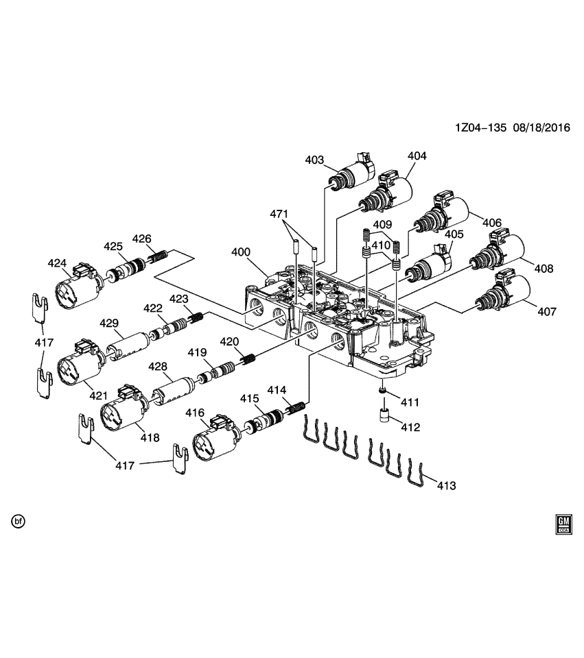 GM 24045659 BODY ASM, C/VLV SOL (KIT)(NON-ETRS)