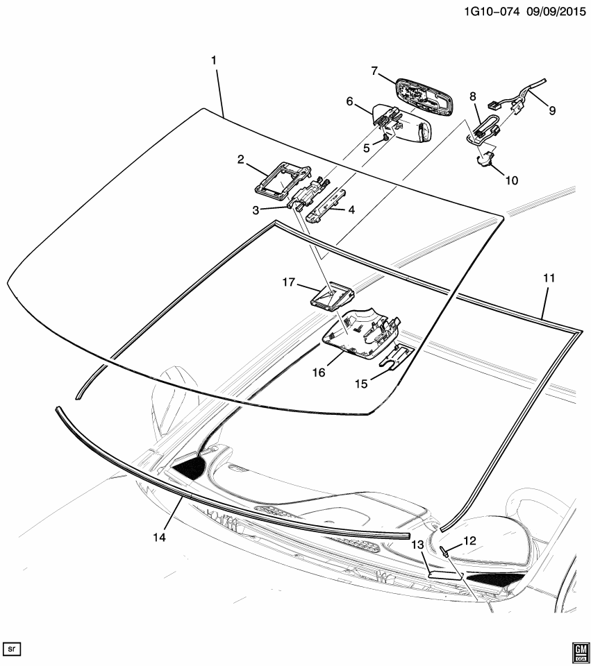 GM 84431403 WINDSHIELD ASM-.