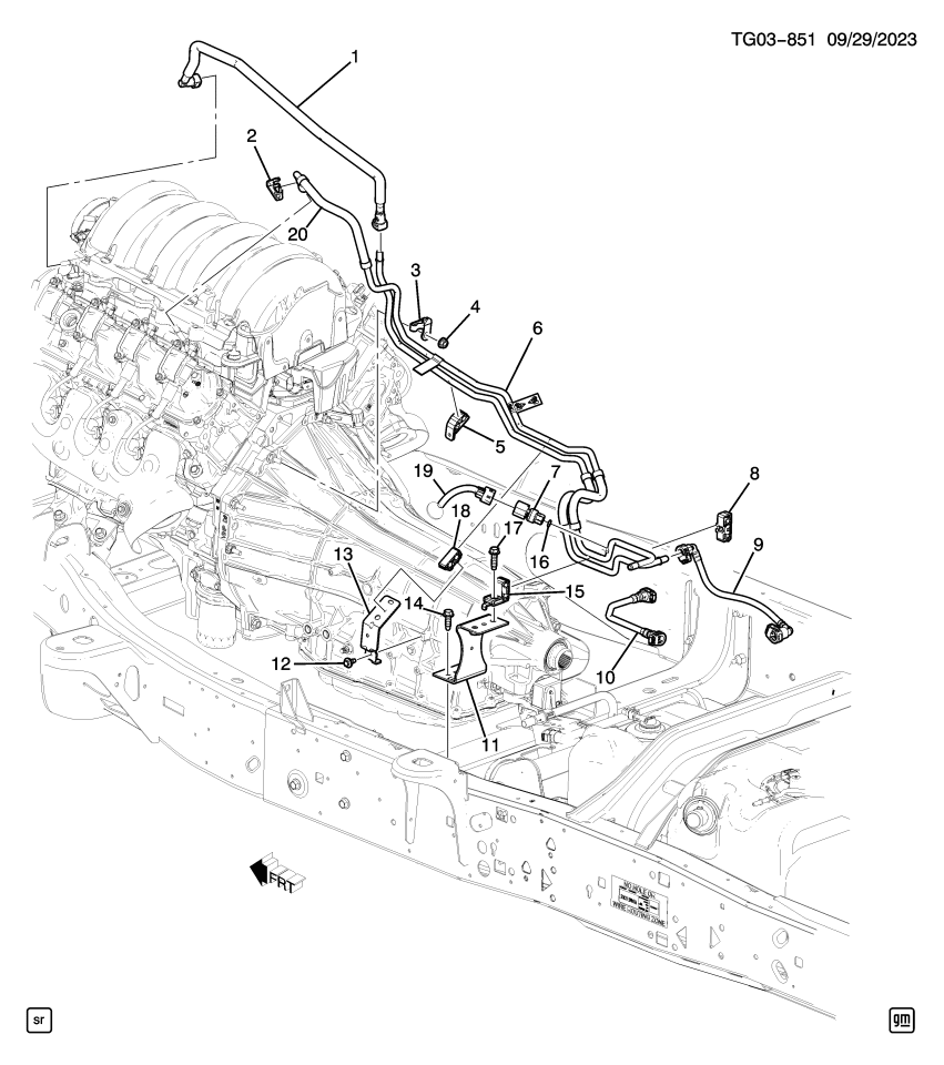 GM 85543598 PIPE ASM-EVAP EMIS FRT