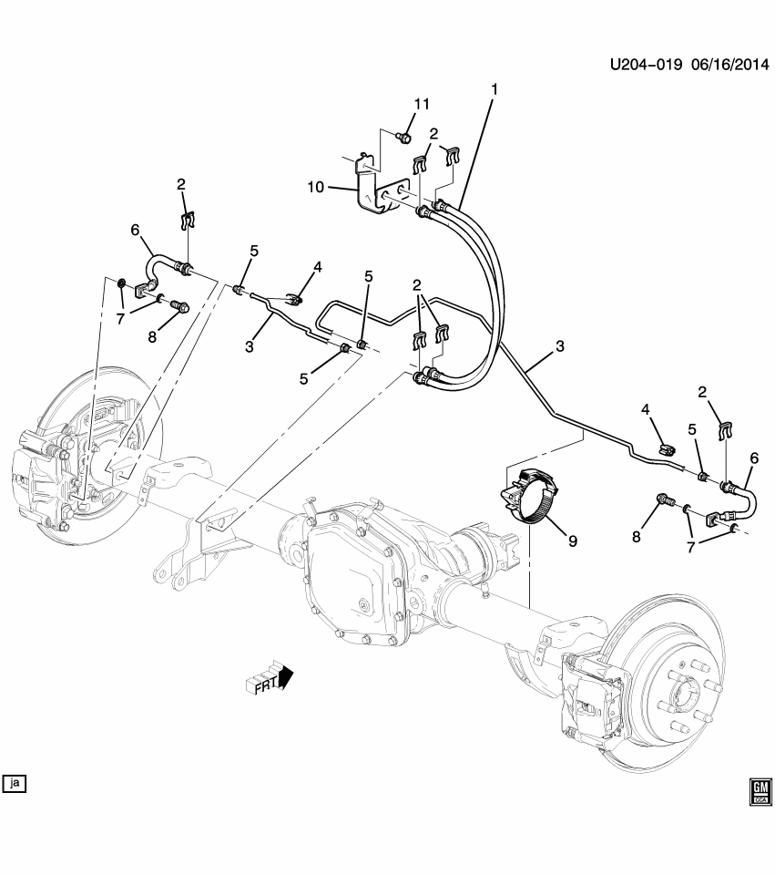 GM 23271191 Clip-Front & Rear Brake Pipe