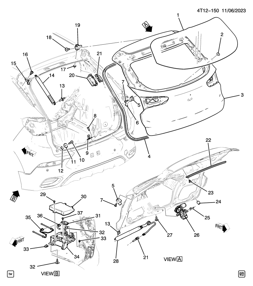 GM 42855043 GATE ASM-LIFT