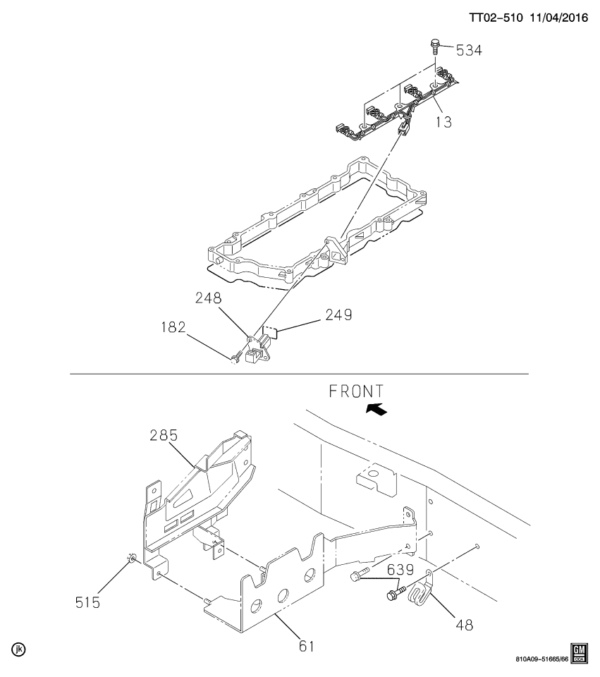 GM 12638823 Clip-Engine Wiring Harness