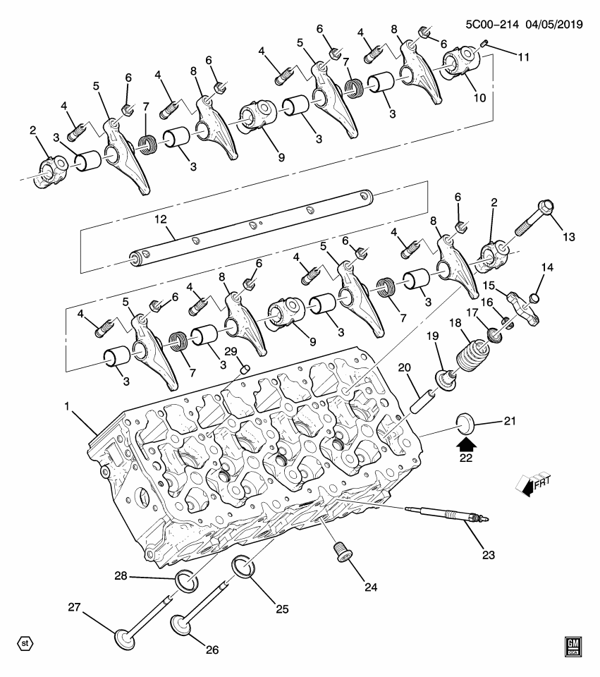GM 12648428 Pin-Valve Rocker Arm Shaft Locating