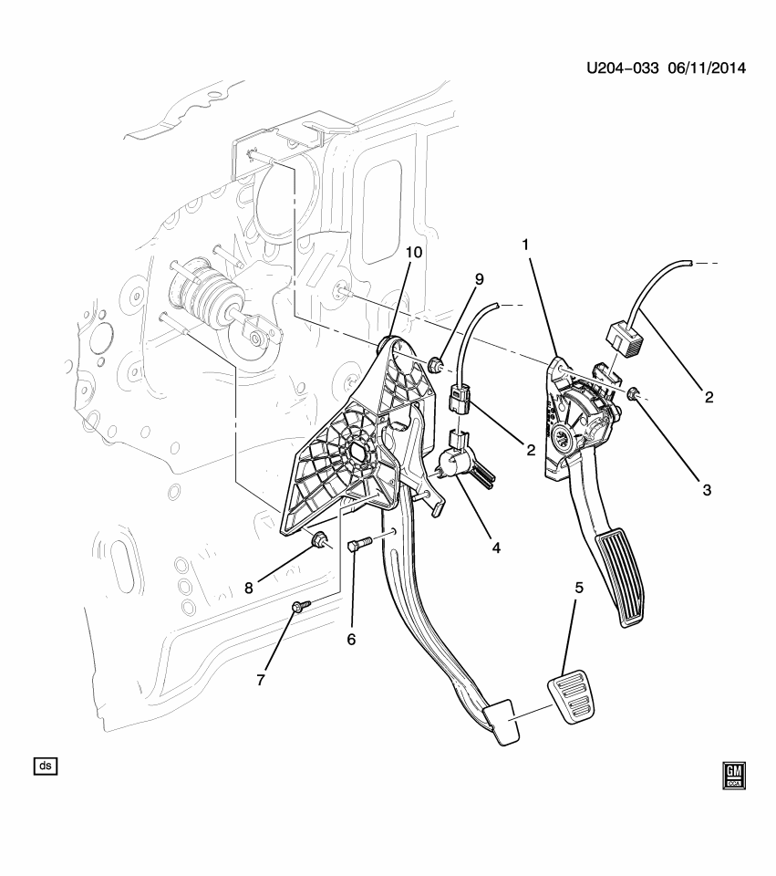 GM 23183147 Bracket-Brake Pedal