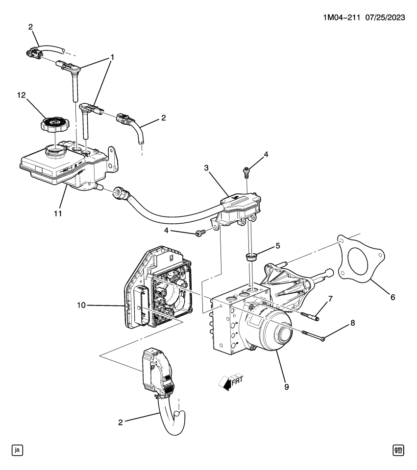 GM 85656699 RESERVOIR ASM-BRK M/CYL