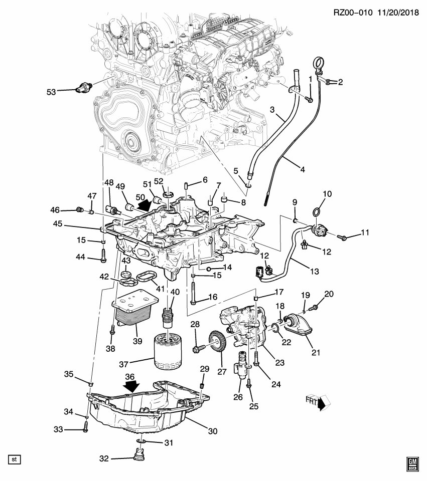 GM 11601825 PIN, LWR C/CASE EXTN