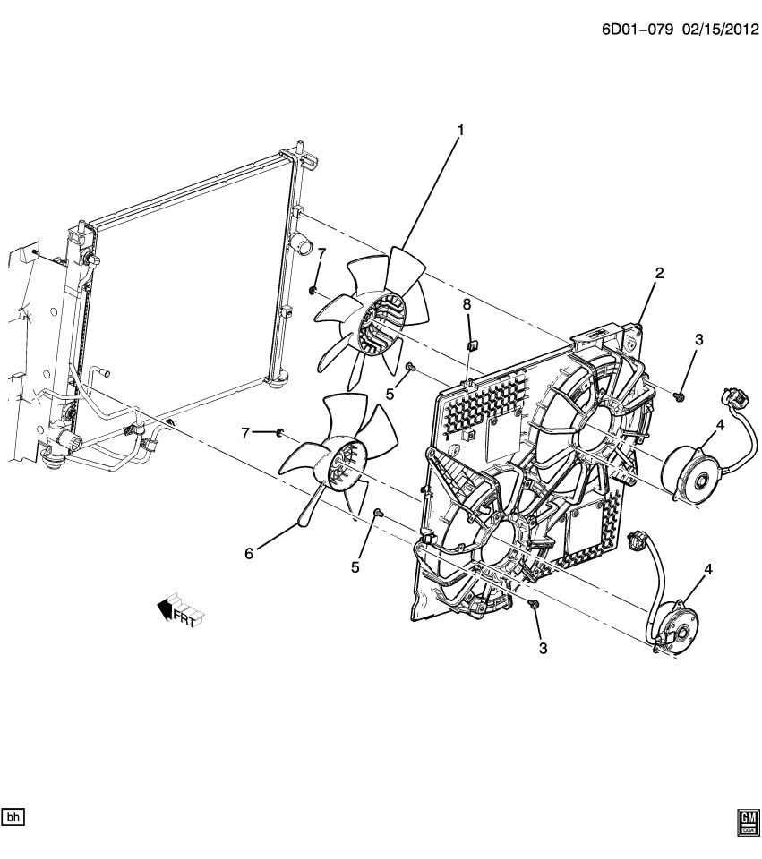 GM 11611518 Fan Shroud Clip