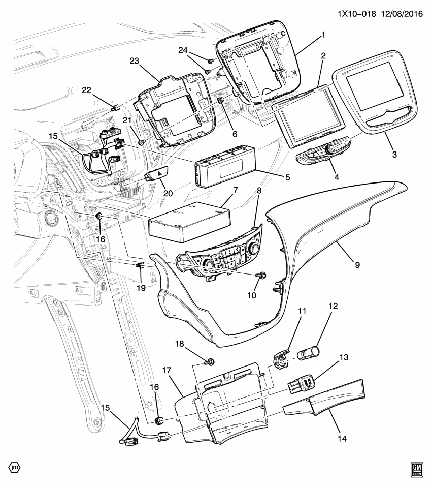 GM 84338842 Pad Asm-Instrument Panel Trim *Jet Black C