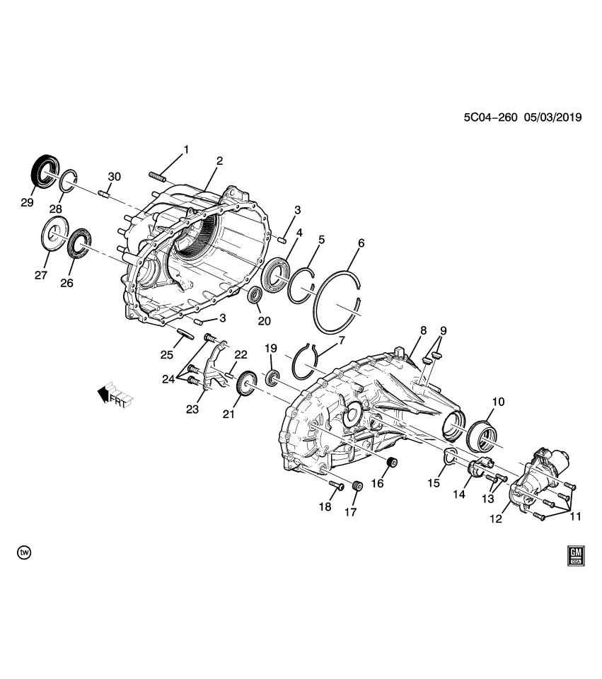 GM 87840342 EXTENSION-TRFER CASE RR