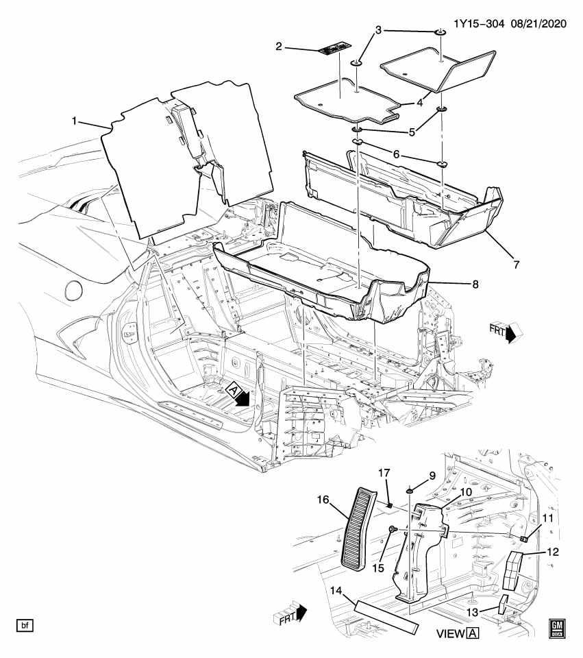 GM 23299937 BRACKET-DRVR F/RST