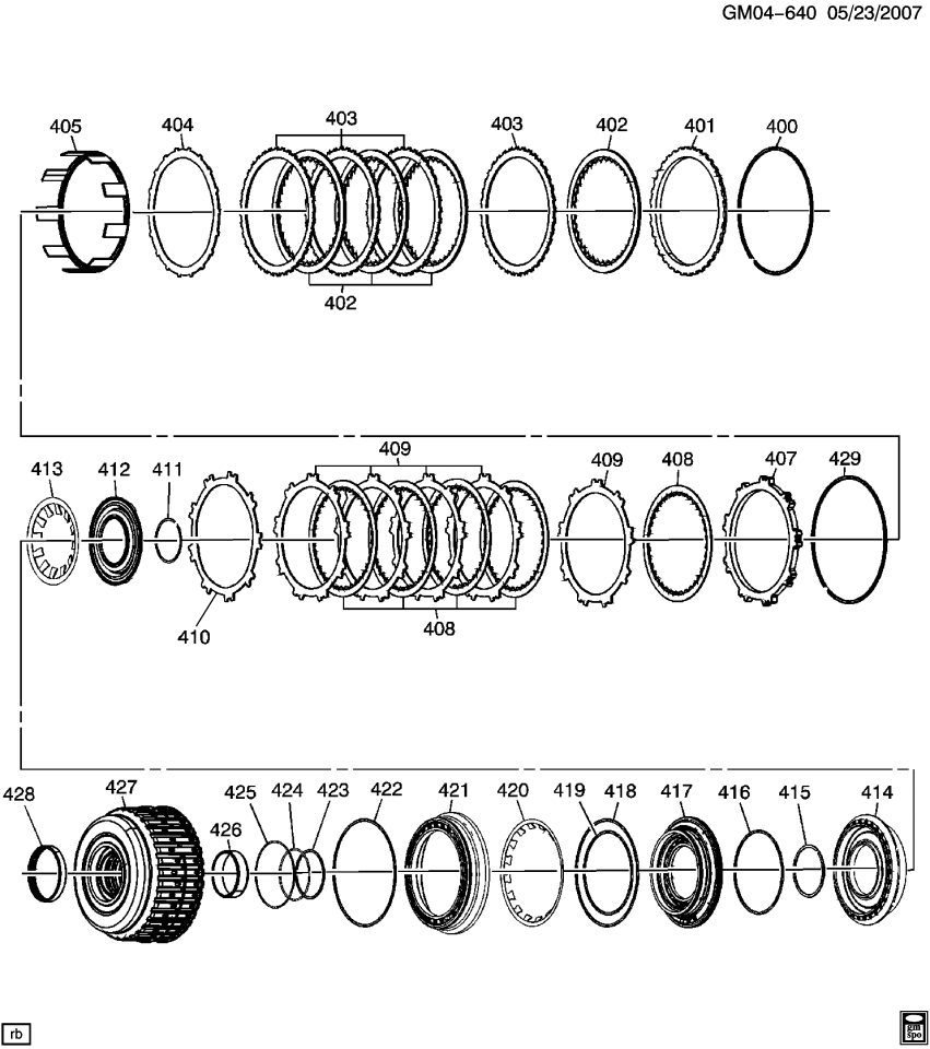 GM 24224603 Bushing-1/2/3/4 & 3/5/Rev Clutch Housing Rear