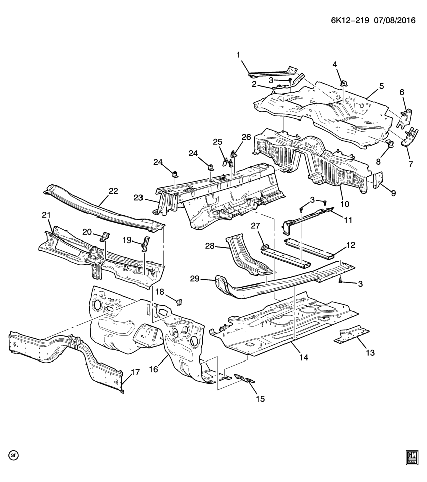 GM 23478758 Brace-Underbody