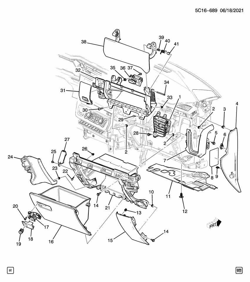 GM 85610029 LATCH ASM-I/P COMPT DR *BLACK