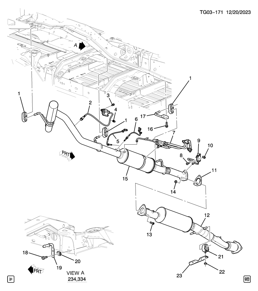 GM 23304747 Bracket Asm-Exhaust Front