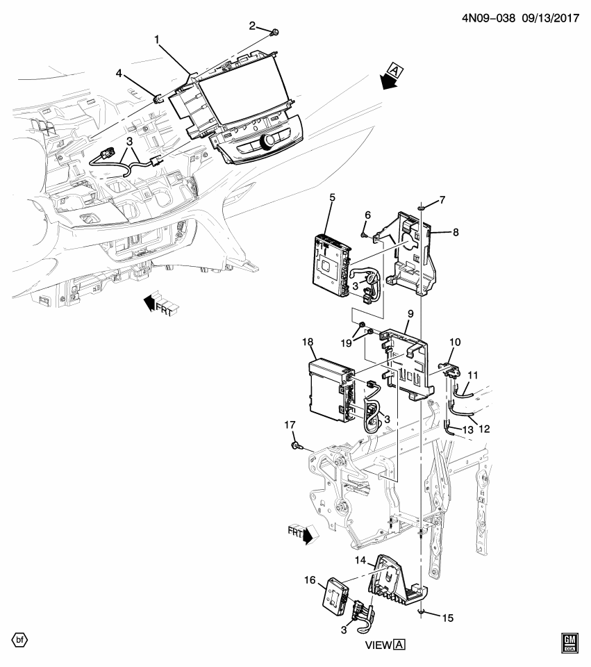 GM 84253582 Bracket-Hmi Control Module Bypass Module