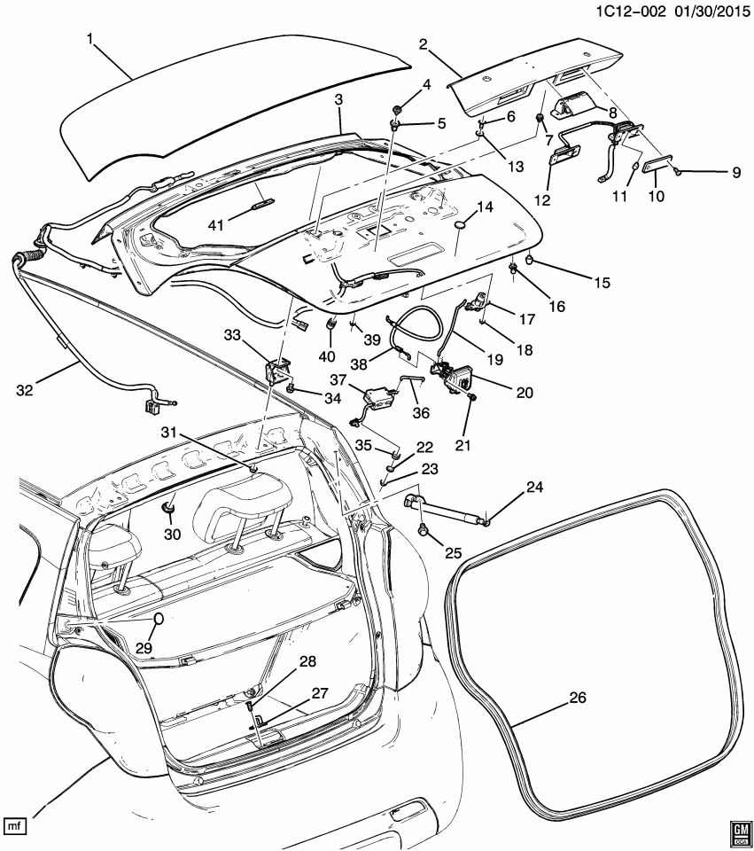 GM 95147584 Insulator Asm-Rear License Plate