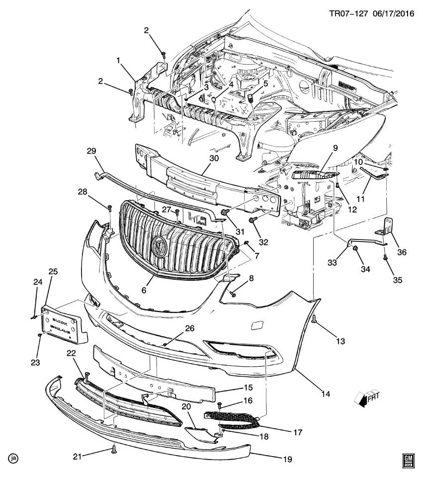 GM 23295791 Front Bumper Cover Upper *Service Primer