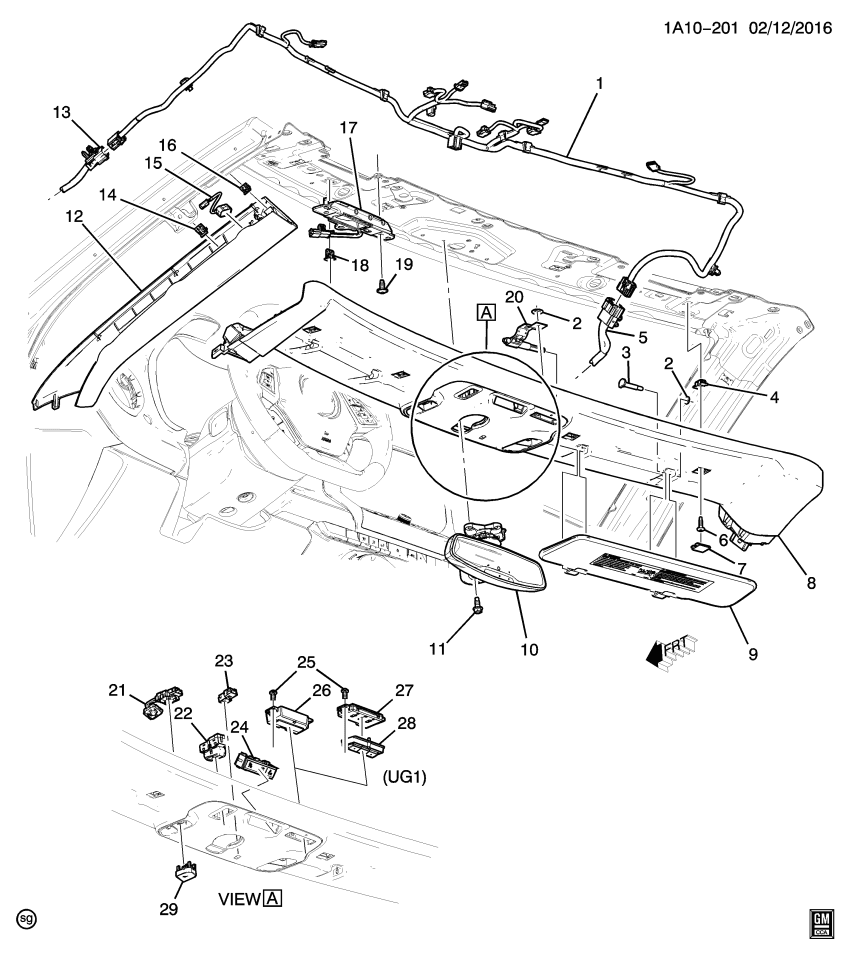 GM 84143959 Harness Asm-Windshield Header Wiring