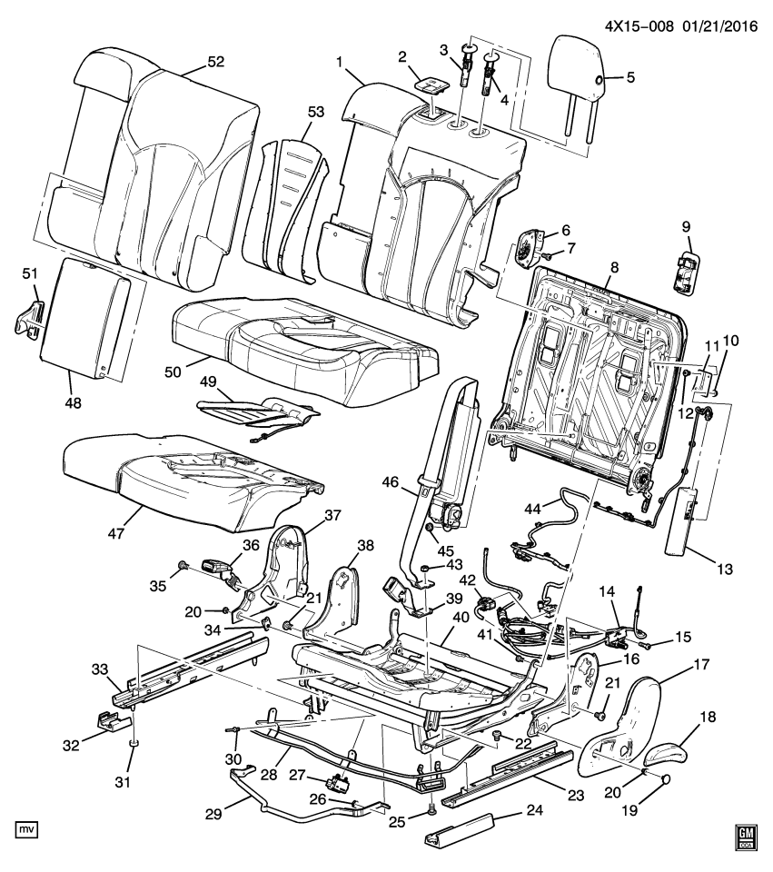 GM 23251381 Belt Guide