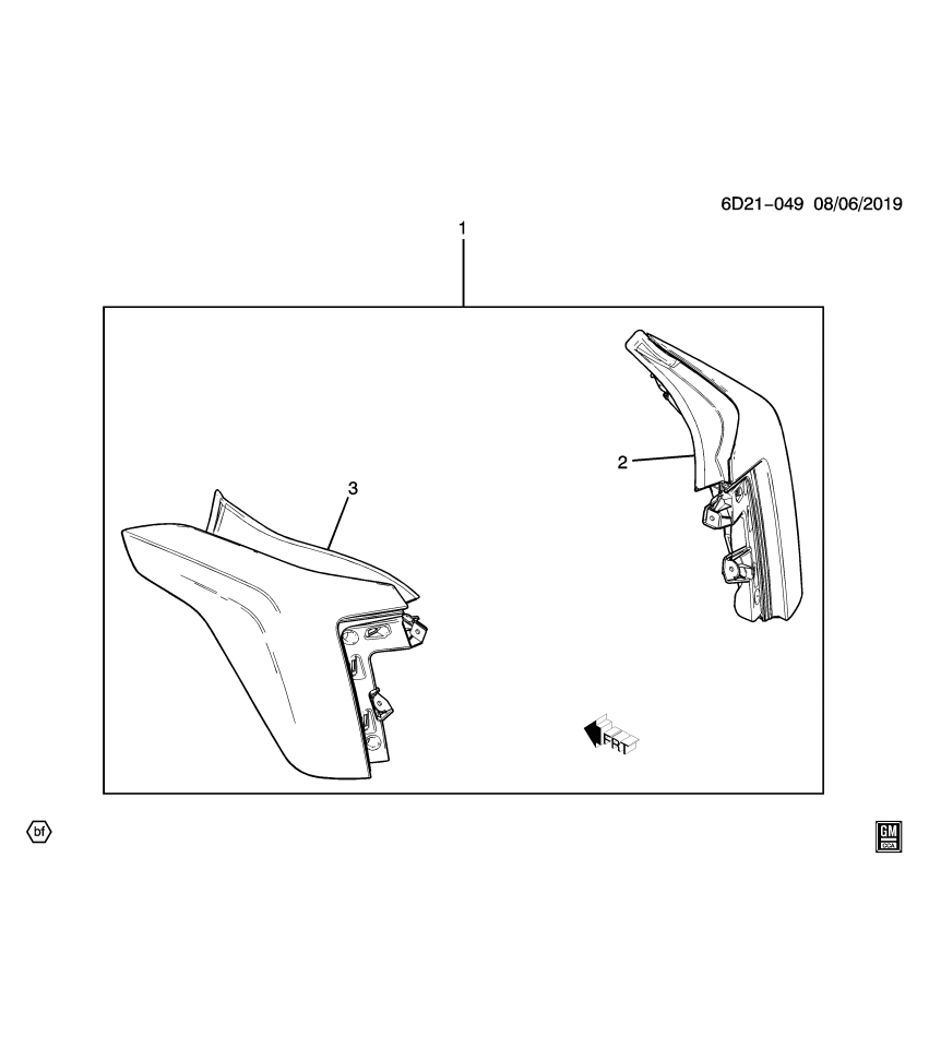 GM 85164451 Tail Lamp