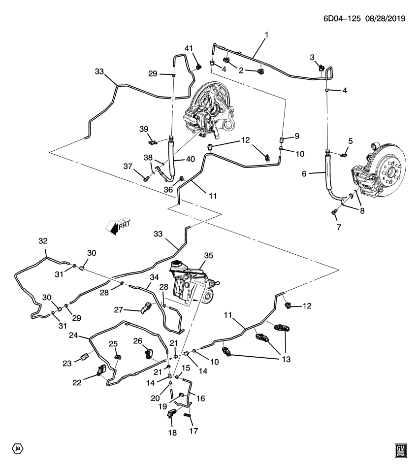 GM 84367693 CLIP-RR BRK PIPE