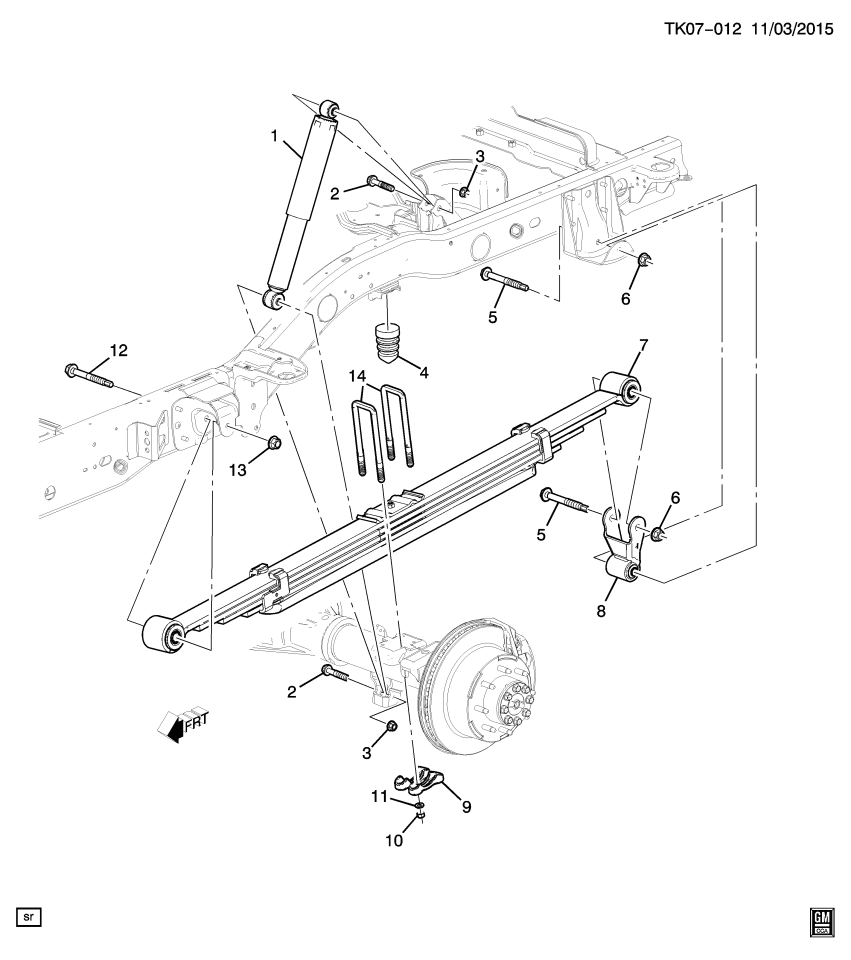 GM 23423694 Plate-Rear Spring Anchor