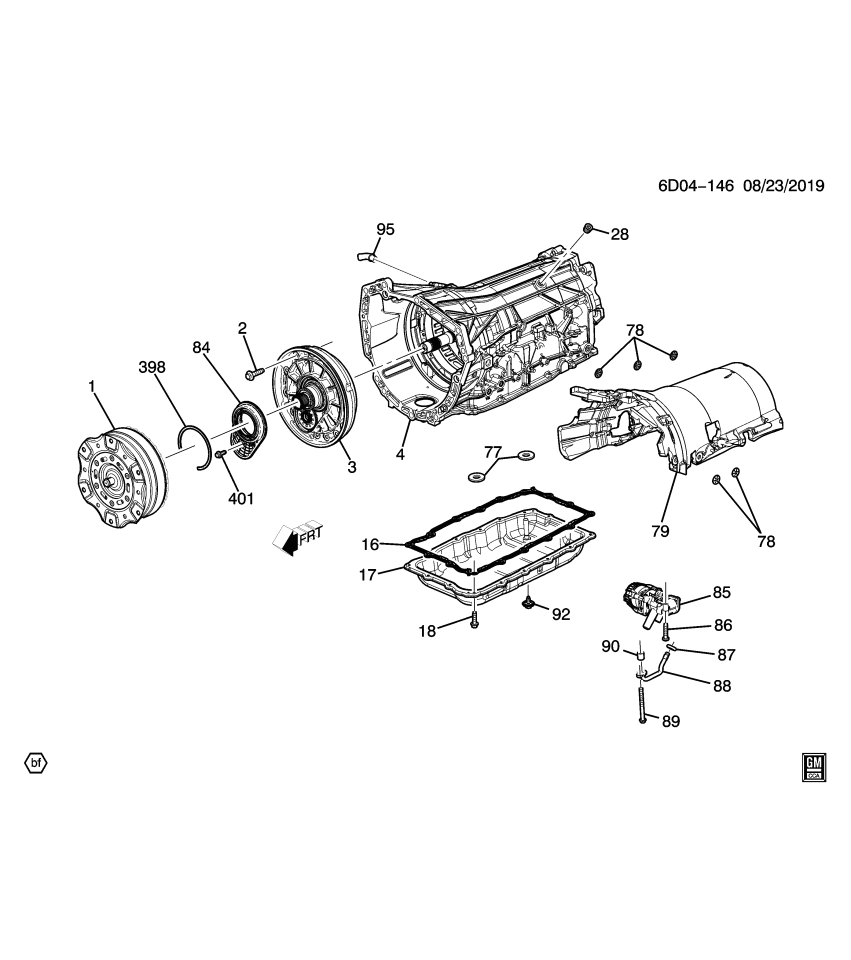 GM 24053050 COVER ASM-A/TRNS CASE FRT