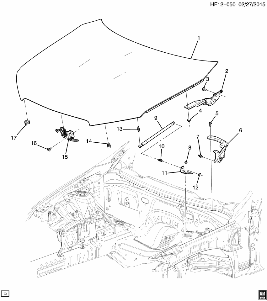 GM 92257092 Brace, Dash & Cowl Panel