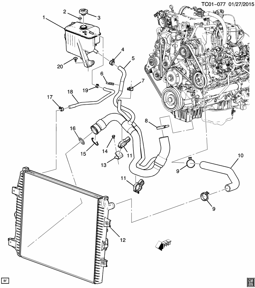 GM 22880030 Clamp-Radiator Surge Tank Inlet Hose