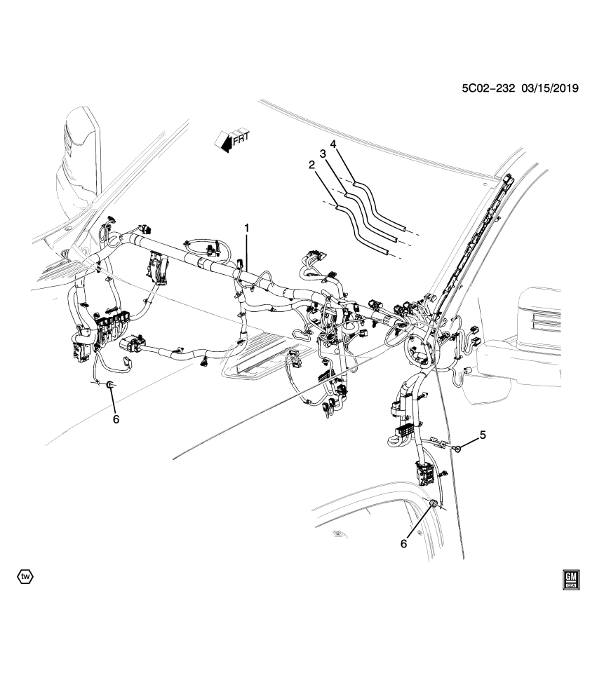 GM 84714463 CABLE ASM-DIGITAL RDO ANT & NAVN ANT COAX