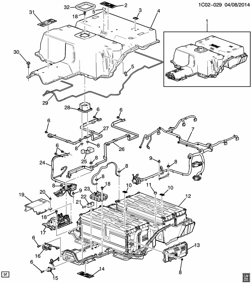 GM 22996842 Seal, High Voltage Battery Cover