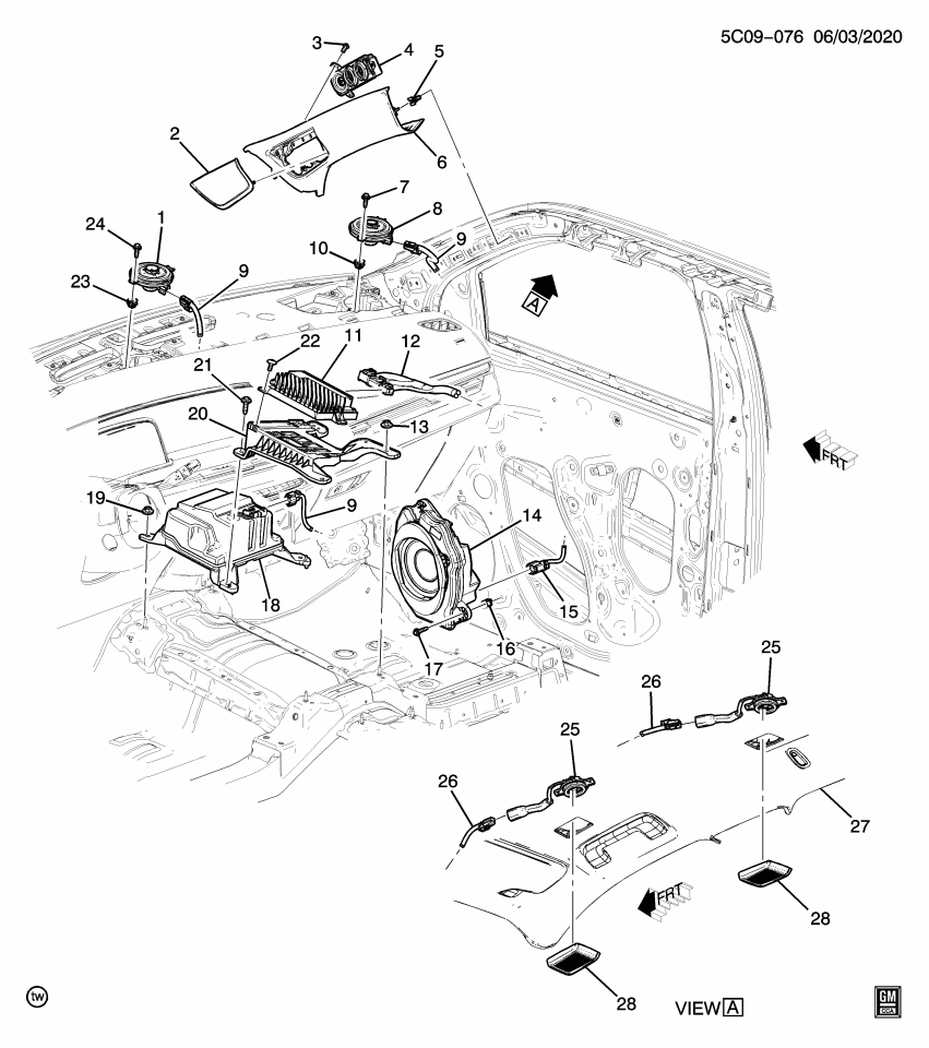 GM 84760131 AMPLIFIER ASM-RDO SPKR AUX