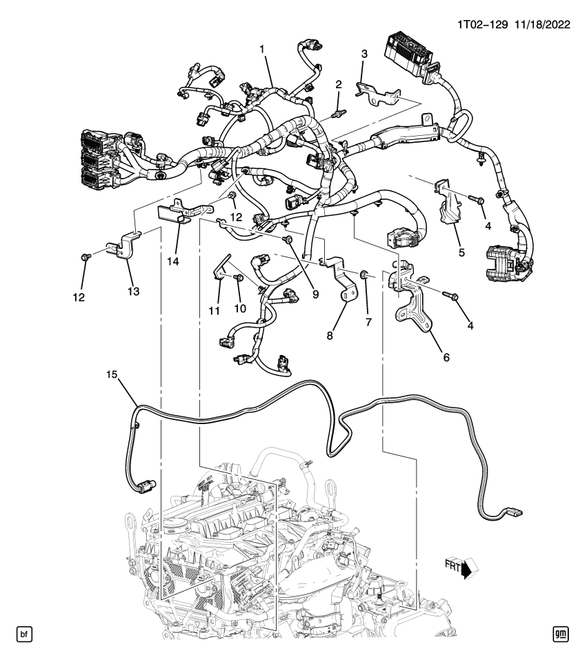 GM 42802906 BRACKET-TRANS WRG HARN