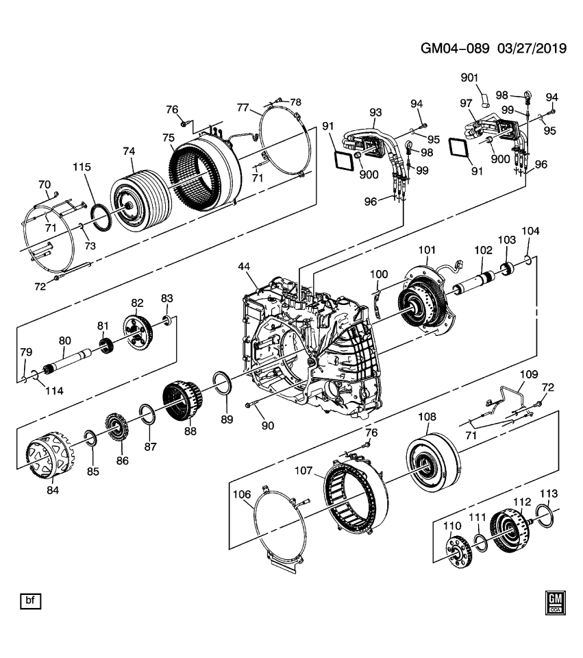 GM 24262512 Tube Asm, Drive Motor Stator Cooling