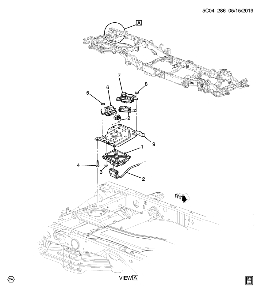 GM 84634284 BRACKET ASM-CHAS CONT MDL