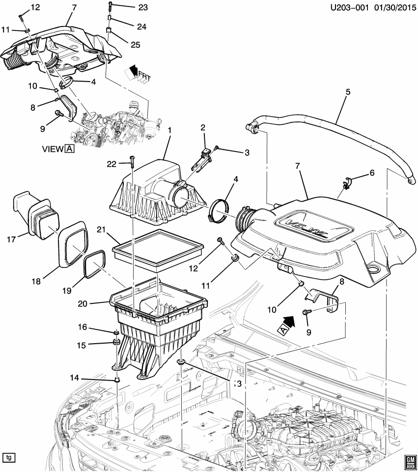 GM 12661240 Clip-Pcv Valve Hose