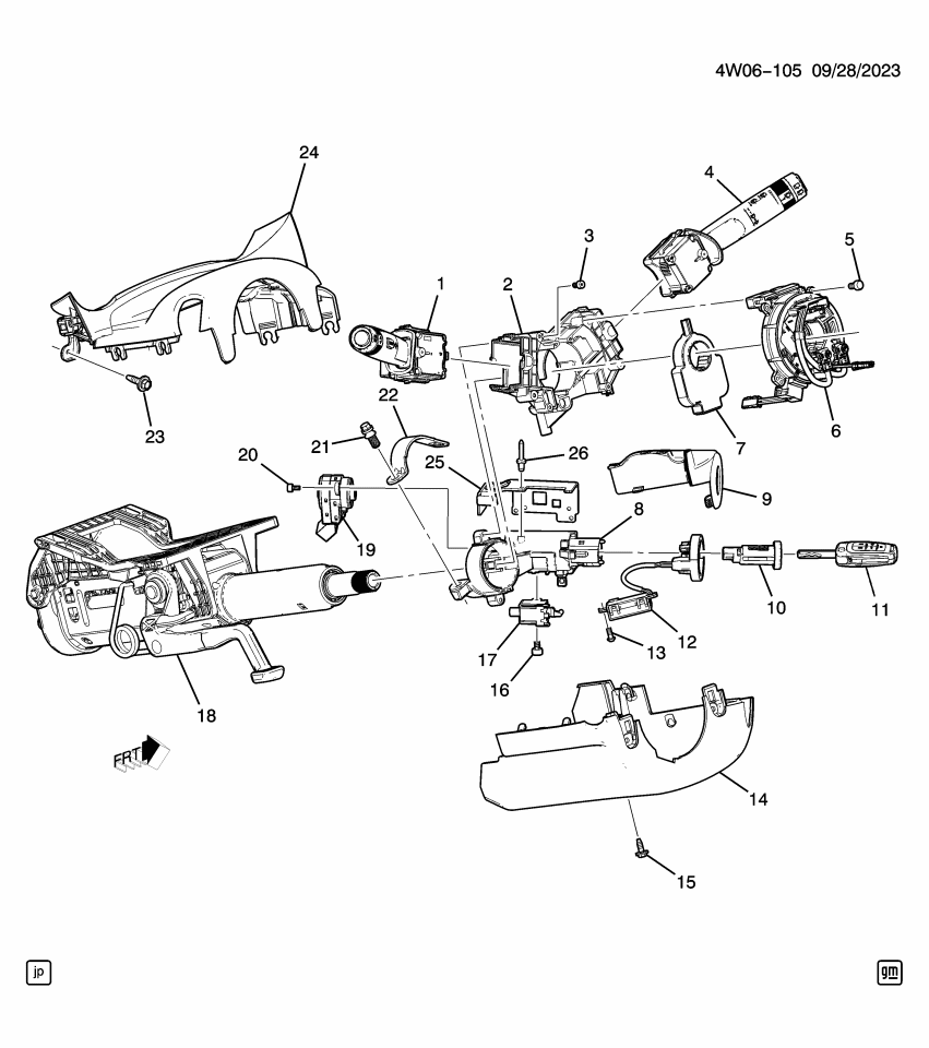 GM 13383062 COVER-IGN LK CYL THEFT DTRNT SEN