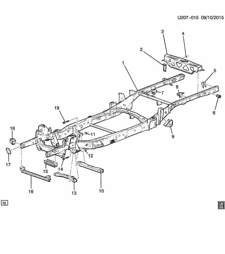 GM 23271113 Reinforcement Asm-Frame