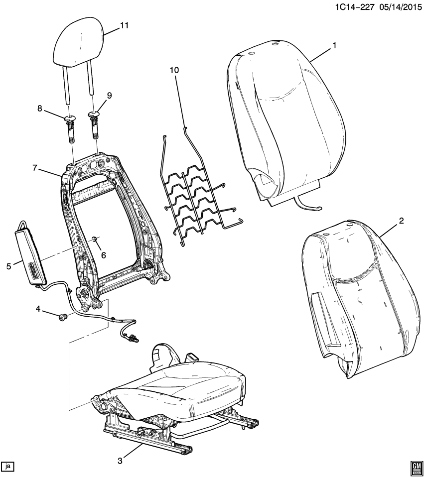 GM 95433556 Nut-Front Seat Side Airbag