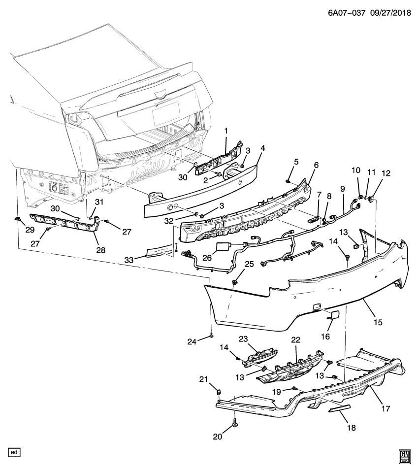 GM 84093507 Protector Asm-Rear Bumper Fascia