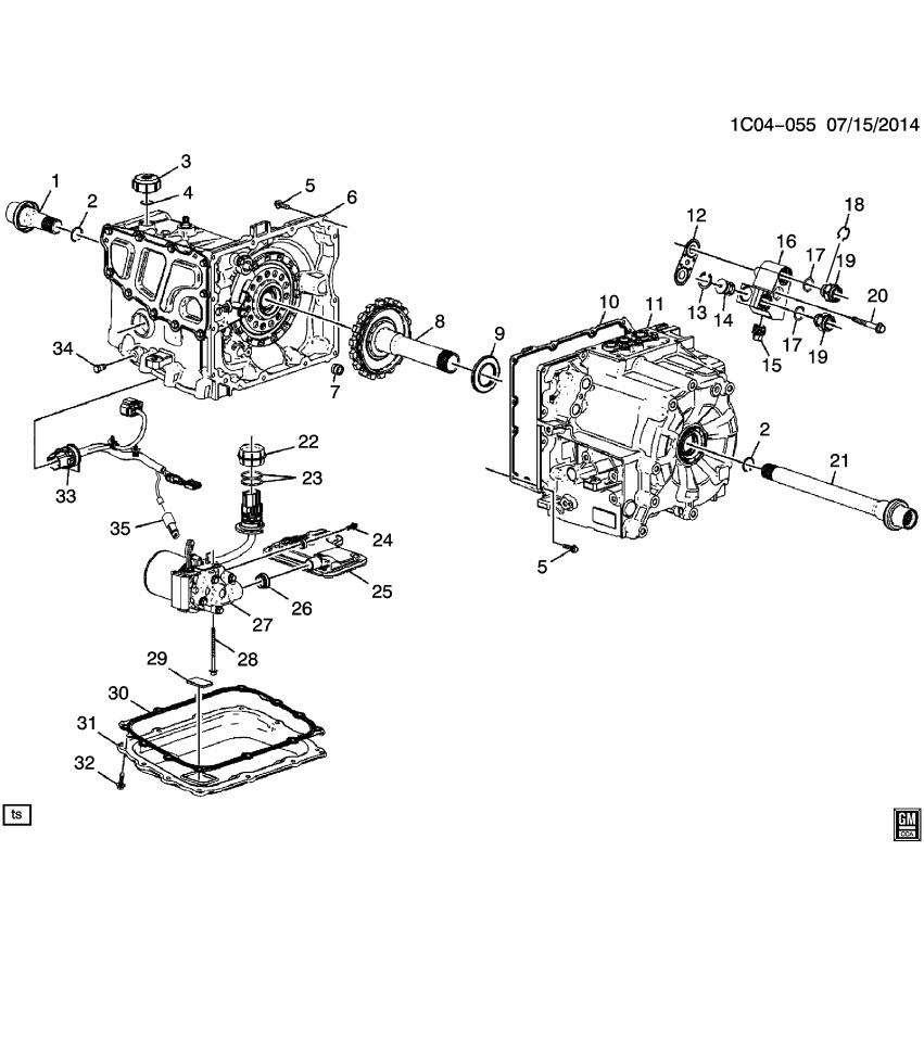GM 24260156 Gasket-Trans Fluid Cooler Thermal Bypass Valve