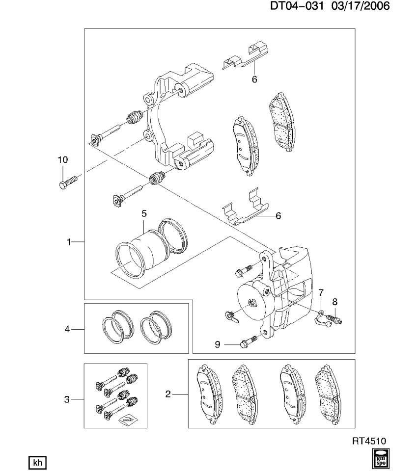 GM 93742404 Caliper Piston