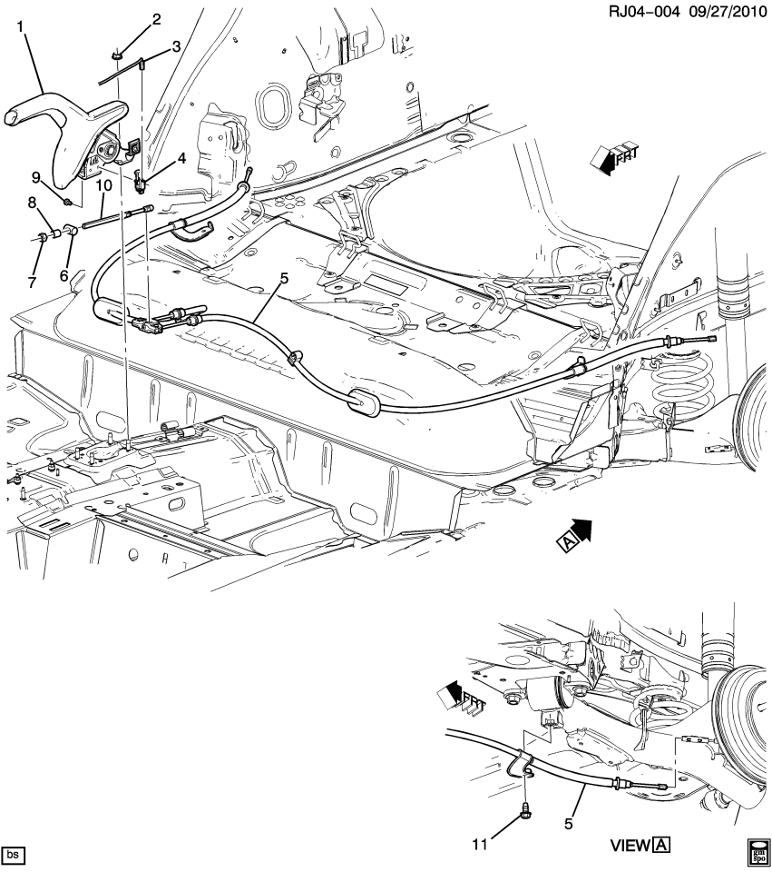 GM 95229764 Washer-Parking Brake Front Cable