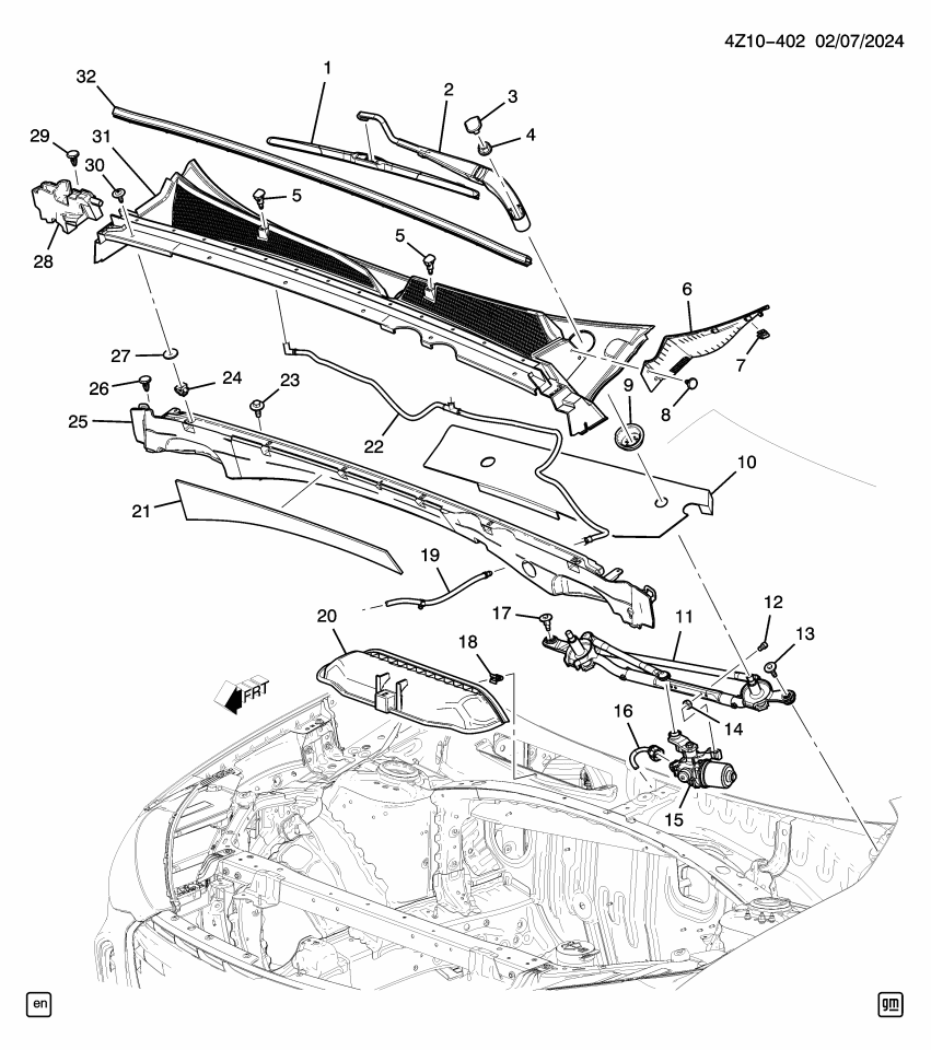 GM 26379246 PANEL ASM-AIR INL GRL