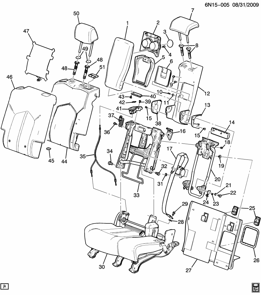 GM 20821355 Bushing-Rear Seat Armrest Pivot
