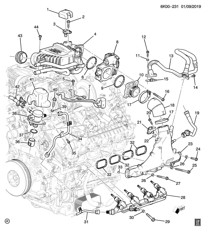 GM 12678293 Gasket