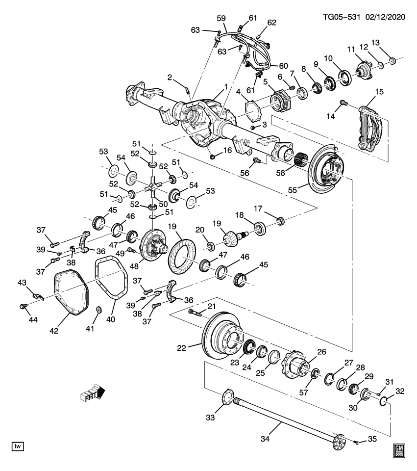 GM 84018871 Lock-Differential Bearing Adjust Nut
